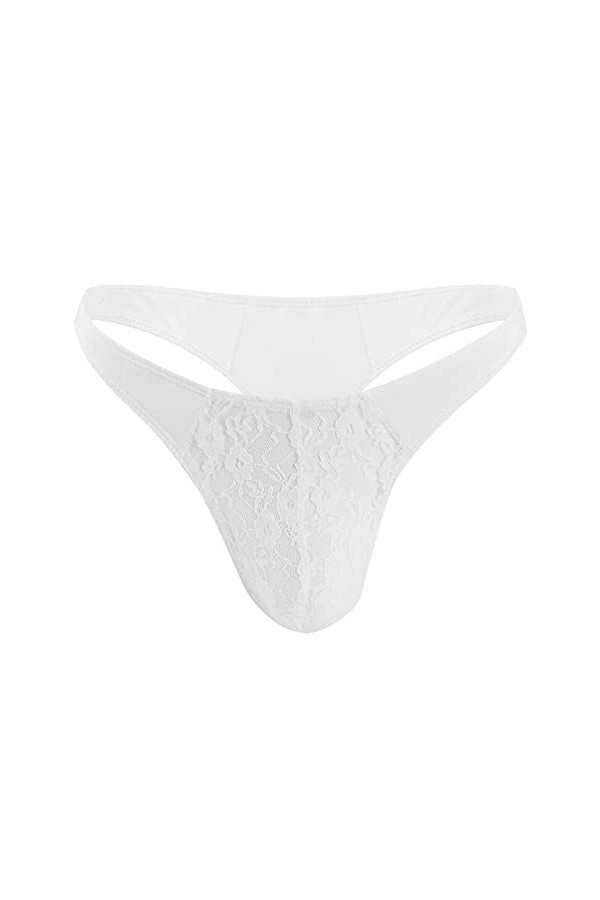 Hommes Briefs Voir à Travers la Lingerie Hommes Dentelle Simple Personnalité Mode Casual Sexy Mini String sous-Vêtements Dent