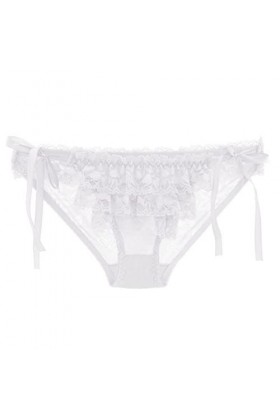 Gelb&Schwarz Menstruelle Abondant Dentelle Culotte Taille Basse Culotte Culotte sous-vêtement Sexy Dentelle Femme Culotte Fem