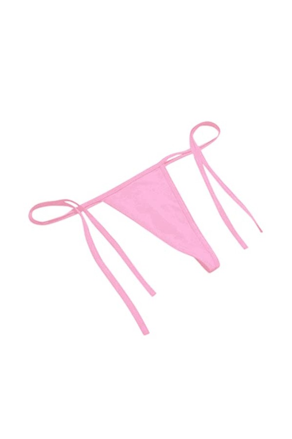 PANPANY Culottes pour Femme Femme Soutien-Gorge Culotte Tanga Dentelle Confortables Sexy String Taille Basse sans Couture Mul