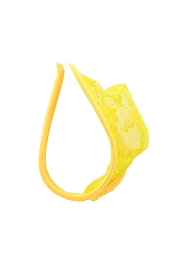 VIRACIN Pantalon C pour Hommes T-Back Dentelle sous-vêtements Sexy Tenue Sexy Homme Coquine Hot