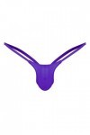chiphop Fendue Coquin Thong Briefs Open Back Rise Mens G-String Slips Bas sous-vêtements Déshabillé Purple, XL 