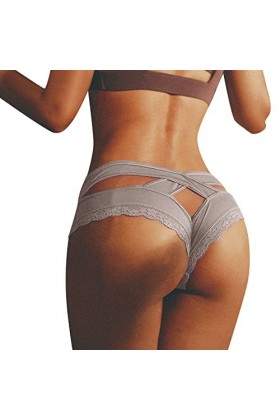 Générique iYmitz Femmes Sexy Maille Culottes Slips évider Lingerie Respirant Confort caleçon Transparent Grande Taille sous-v
