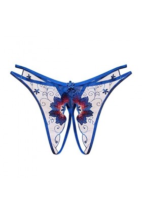 chiphop Ensemble Robe Et Veste Femmes Taille Basse Sexy Fleur évider Transparent Maille String Ouvert Entrejambe sous-vêtemen