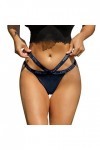 String en dentelle pour femme - Culotte sexy avec dos en T - Culotte tendance pour femme - Sous-vêtements de grande taille - 