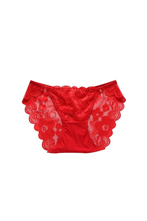 Culotte sans Entrejambe pour Femme Culotte en Dentelle Respirante pour Femme Sexy Creux Taille Basse Culotte en Coton Entreja