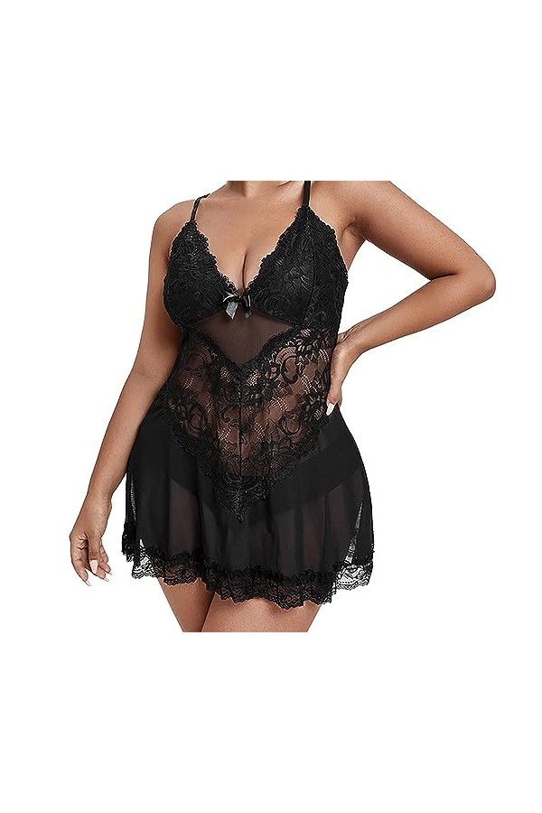 Lingerie Sexy Femme Lingerie Sexy Ensemble Sexy Ensemble Lingerie Femme 2 Pièce Sexy Nuisette Sexy Hot Ouverte sous-Vêtements
