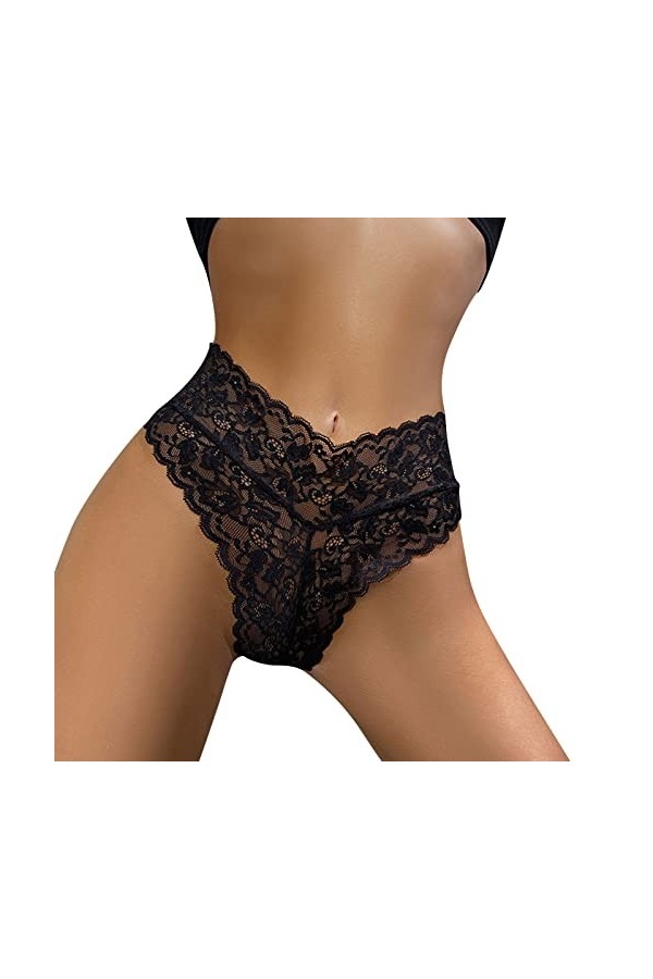 PANPANY Culottes pour Femme Slips Soutien-Gorge Confortables Dentelle Multipack Femme Panties Tanga Culottes Multicolore sous