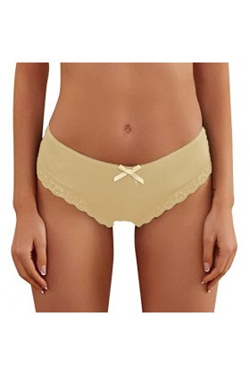 PANPANY Culottes pour Femme Sexy Confortables Soutien-Gorge Culottes Slips sans Couture Tanga Dentelle Multicolore sous Vetem