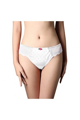 PANPANY Culottes pour Femme Dentelle Confortables Tanga Slips Femme Multipack sans Couture Culottes Sexy Panties Taille Basse