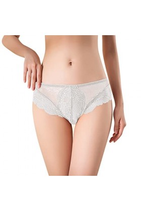 PANPANY Culottes pour Femme Slips Dentelle Panties Sexy Confortables Tanga sans Couture Culottes Taille Basse sous Vetements 