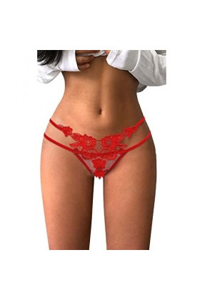 Lingerie Femme Sexy Ensemble Homme Sexy Hot y*2k sous-vêtement en Dentelle pour Femme Bikini Sexy Respirant Culotte Hipster D