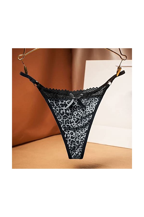 Lingerie Femme Sexy Ensemble Homme Sexy Hot y21k Tongs Lingerie Culottes Maillage Briefs Femmes léopard Dentelle Slip Slip Se