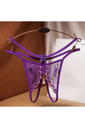 Culottes Confortables pour Femmes Slips Thong Dames Pantalons Dentelle Sexy Culottes Femmes Thong sous-vêtements Culotte sans