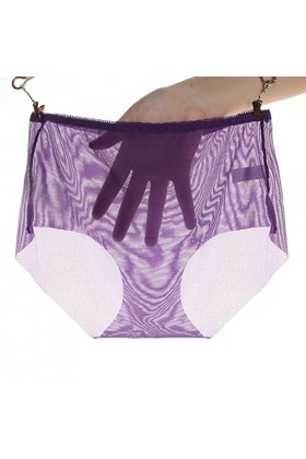 Shffuw Pack De Culottes pour Femme sous-vêtement Taille Basse à Entrejambe Sexy Transparent pour Femme Slip Transparent pour 