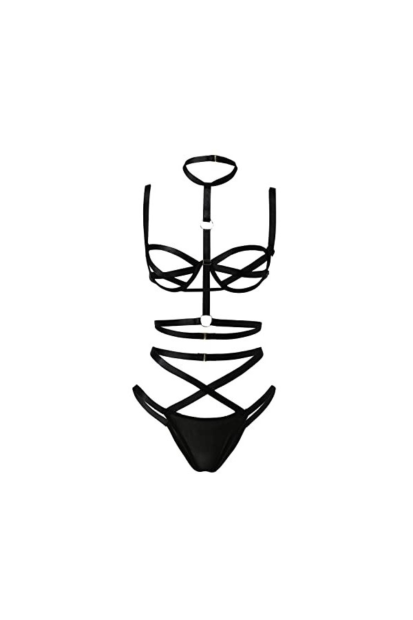 Lingerie sexy pour femme - Soutien-gorge - Lingerie sexy tendance - Sous-vêtements sexy - Sous-vêtements de nuit - Pyjamas - 