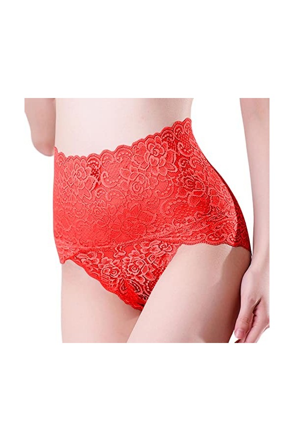 Sous-vêtements en dentelle sans couture pour femmes, sous-vêtements de taille haute, culottes pour femmes, culottes pour femm