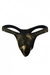 Générique String Femme Sexy Chic Hot Tanga Dentelle Sretch T-Back Mode Hommes G-String Micro sous-vêtements Thong Ouvert Sexy