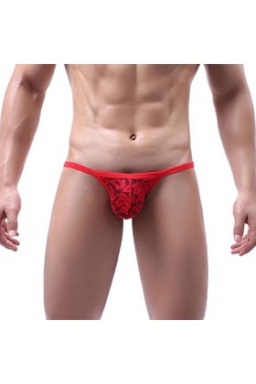 String Homme Sexy éRotique Comfort Respirant Tanga Thong ​sous-vêtement Taille Basse Élastique String Sexy éRotique String Ta