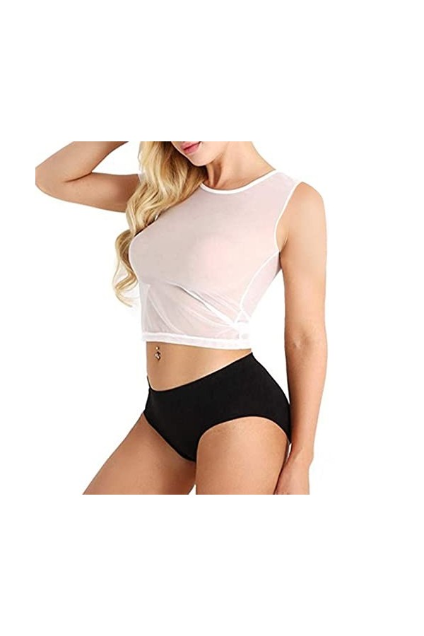 BOTCAM Culotte sexy pour femme - String sexy - Dentelle multicolore - Sous-vêtements extrêmement sexy - Sous-vêtements menstr