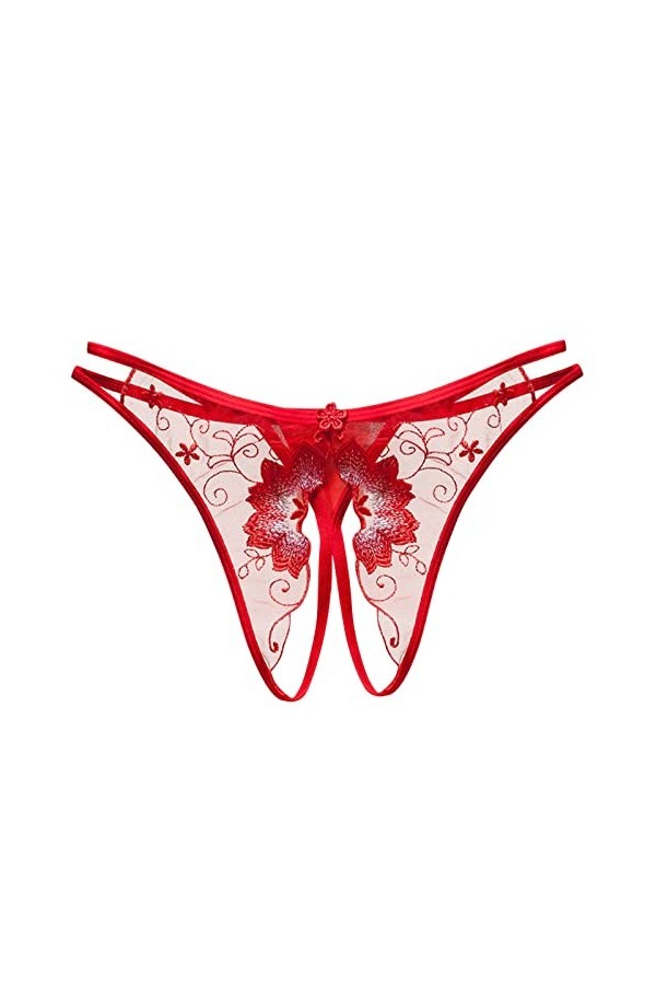 chiphop Ensemble Robe Et Veste Femmes Taille Basse Sexy Fleur évider Transparent Maille String Ouvert Entrejambe sous-vêtemen