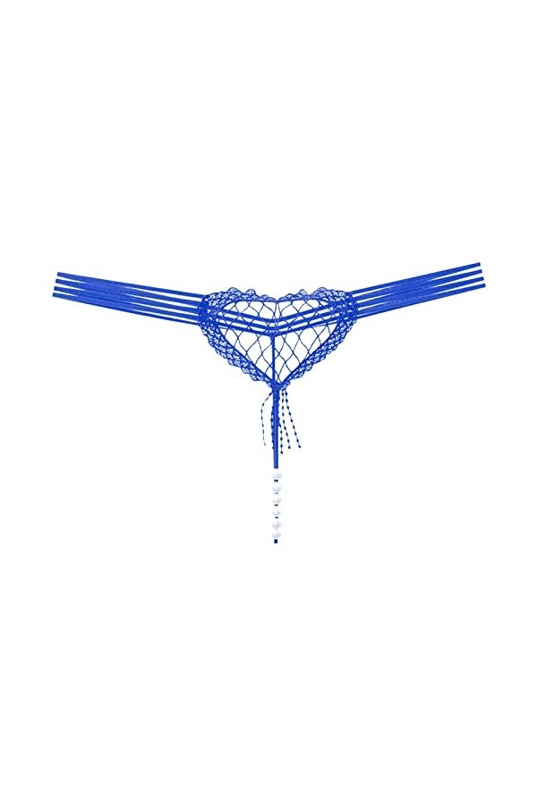 Hygiénique Taille S Culotte Creuse en Forme de cœur Sexy pour Femme Culotte Taille Basse Perle Sexy T Line Slip Enfant Coton 