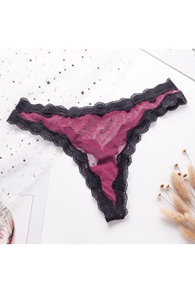 NKPUYT Culotte Dentelle Femme Sexy à Taille Haute Femmes Tangas sous-Vêtements sans Couture À Taille Slips Sexy Stretch Culot