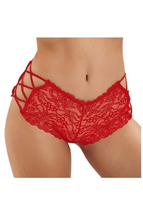 Lingerie Provocante Femmes Thong culottes sexy Taille Thong taille sexy culottes dentelles sous-vêtements sexy plus dentelle 