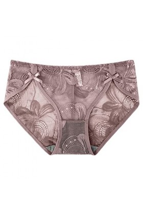 String Taille Basse en Dentelle pour Femmes Sexy évidé sous-vêtements sans Couture Menstruelle Lavable Grande Taille