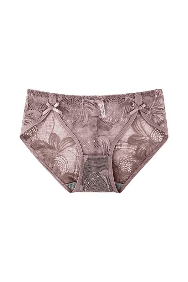 String Taille Basse en Dentelle pour Femmes Sexy évidé sous-vêtements sans Couture Menstruelle Lavable Grande Taille