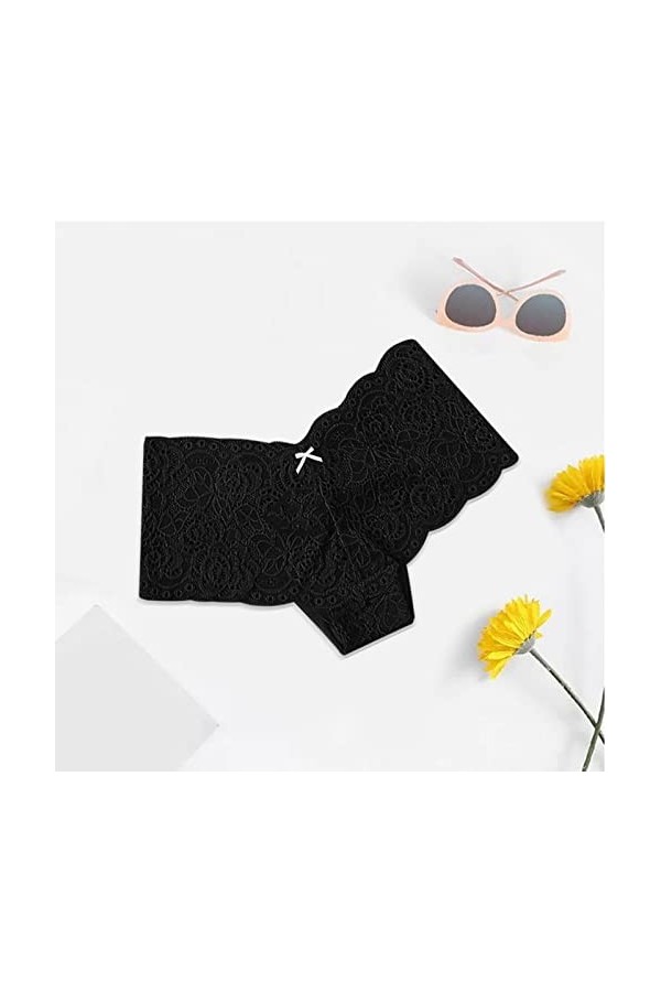 Culotte Femme Dentelle Taille Basse Sexy Classique Slip Hot Stretch Shorties Chic Coquine Tanga String Slips sans Couture Cou