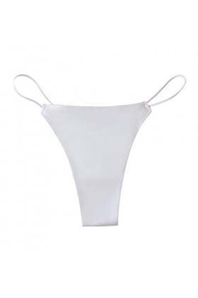 Femmes Sport Fitness Sous-vêtements Sexy Mince Sling Ice Silk Sans Coutures T-Pantalons Sous-vêtements taille Moyenne Long So