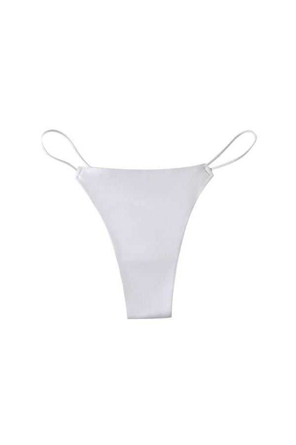 Femmes Sport Fitness Sous-vêtements Sexy Mince Sling Ice Silk Sans Coutures T-Pantalons Sous-vêtements taille Moyenne Long So