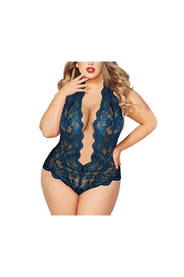 Lingerie Sexy Femme Coquine Hot Grande Taille Ensemble de Lingerie Grande Taille pour Femme Sexy Halter Choker Soutien-Gorge 