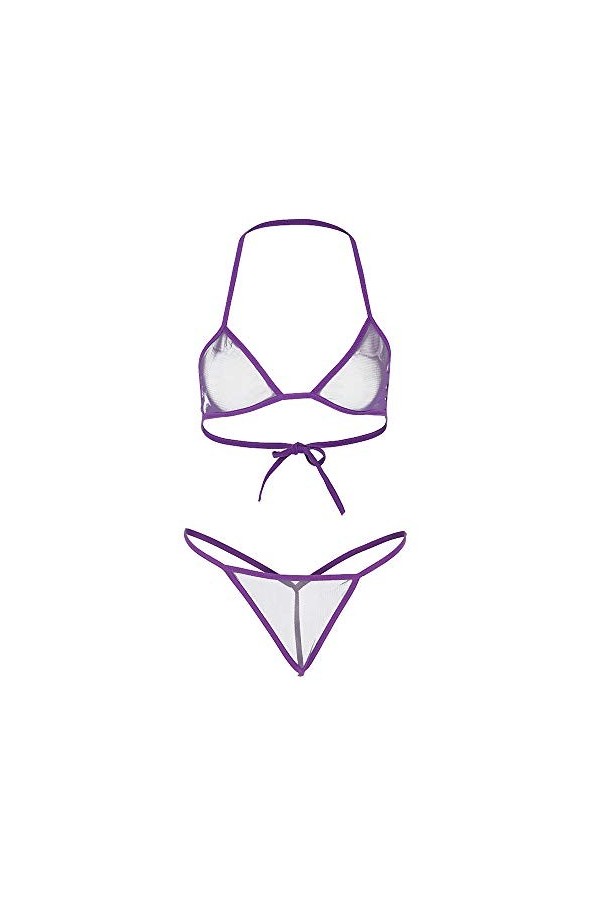 sous-Vetements Femme Sexy Lingerie Sexy Ensemble Erotique Vêtements De Nuit 2 Pièce Ensemble Soutien Gorge et String Dentelle