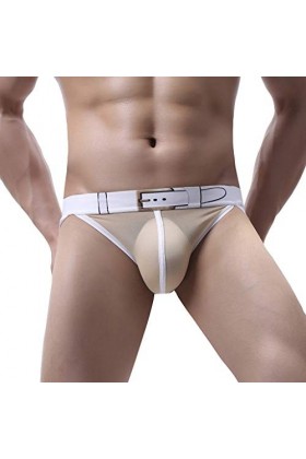 Générique Homme String Slip Soutien Stretch Culottes sous-vêtement Taille Basse en Maille pour Homme Culotte Respirante Douce