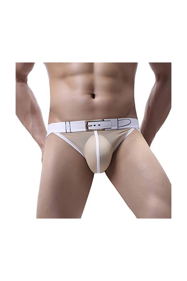 Générique Homme String Slip Soutien Stretch Culottes sous-vêtement Taille Basse en Maille pour Homme Culotte Respirante Douce