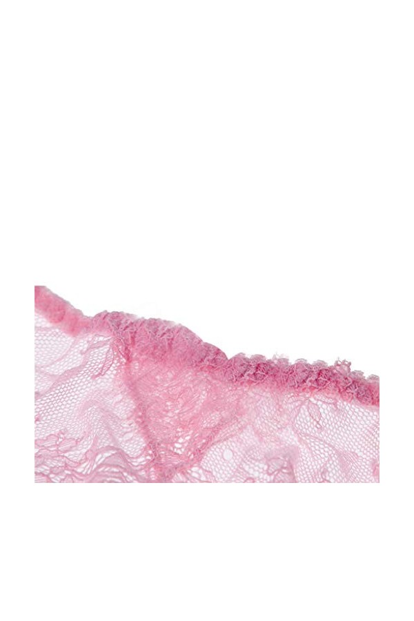 Jarretière en dentelle florale pour femme, taille basse, bas sexy en résille, transparent, extensible, porte-jarretelles, lin