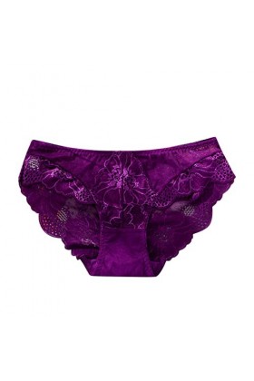 PANPANY Culottes pour Femme Slips Dentelle Panties Sexy Confortables Tanga sans Couture Culottes Taille Basse sous Vetements 