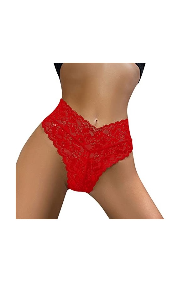 PANPANY Culottes pour Femme Slips Soutien-Gorge Confortables Dentelle Multipack Femme Panties Tanga Culottes Multicolore sous