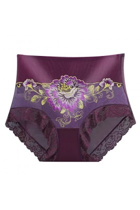 Jiabing sous-vêtements en Dentelle pour Femmes, Plus la Taille des Culottes Sexy Sheer Hipster Panty pour Dames Body Rouge Ad