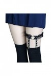 Générique Jambe pêche jarretière Sexy Coeur Ceinture Cuir discothèque Clip jarretière Accessoire Lingerie Ensemble Blanc Bla