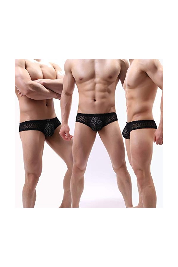 Slips String Homme Sexy éLastique Portable Slip Homme Briefs Individuel Respectueux De lenvironnement sous VêTements pour Ho