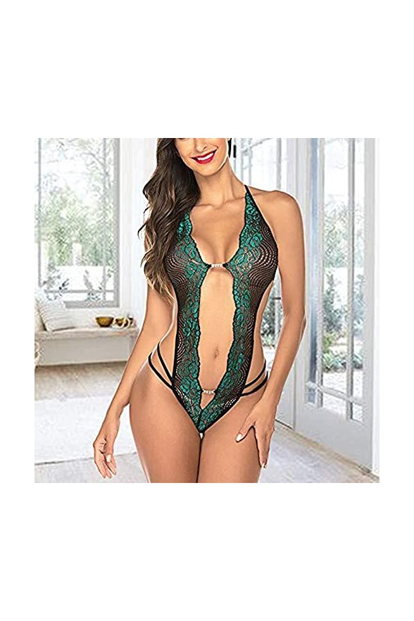 Générique Mini Robe Lingerie Femme Tenue Sexy Lingerie et Vêtements Tenue Femme Bretelles Reglables Classe Dentelle Intimes S