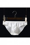Boxer pour homme - Sous-vêtements tendance - Solide et sexy - Culotte sexy - Culotte sexy - 2x, blanc, M