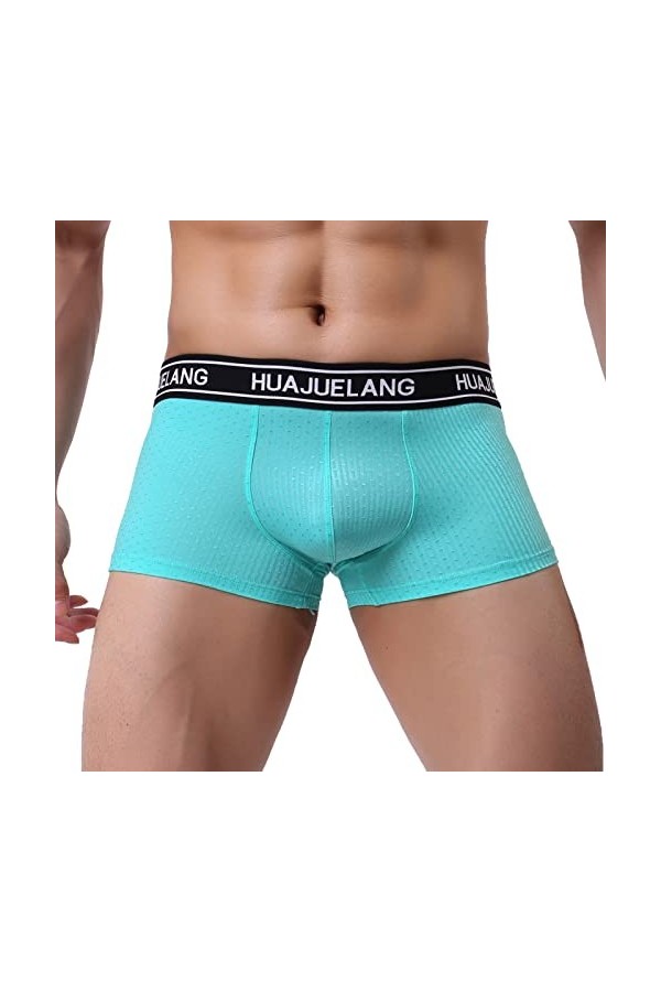 Beokeuioe Boxer pour homme - Respirant - Rétro - Sous-vêtements - Sous-vêtements classiques - Sans coutures - Pour le sport e