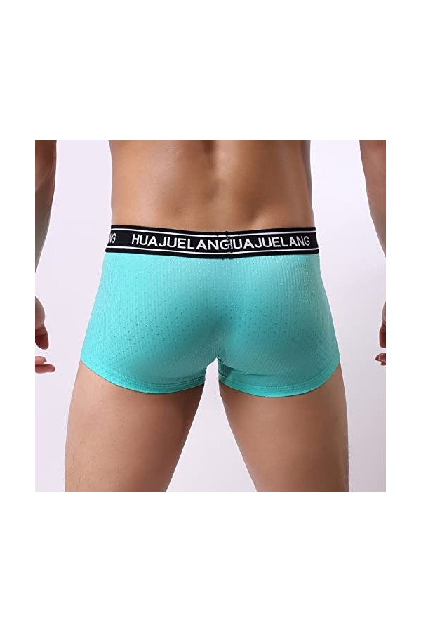 Beokeuioe Boxer pour homme - Respirant - Rétro - Sous-vêtements - Sous-vêtements classiques - Sans coutures - Pour le sport e