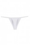 Body Blanc Sexy G-String Briefs Mens Bas Thong arrière sous-vêtements Culottes à Taille Ouverte Sou Vêtements Sexy White, XL