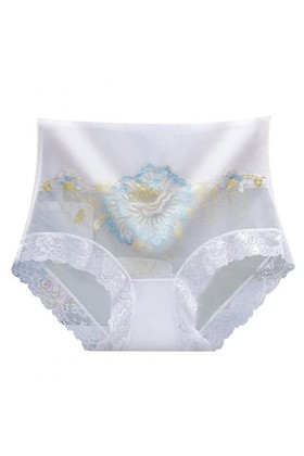 Jiabing sous-vêtements en Dentelle pour Femmes, Plus la Taille des Culottes Sexy Sheer Hipster Panty pour Dames Body Rouge Ad