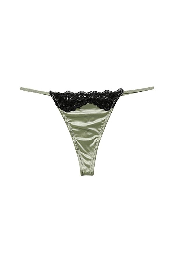 Générique Culotte Femme Sexy Slip en Dentelle Taille Midi Mesdames Sexy Taille Haute Dentelle Culotte Dames Perle découpe Sli