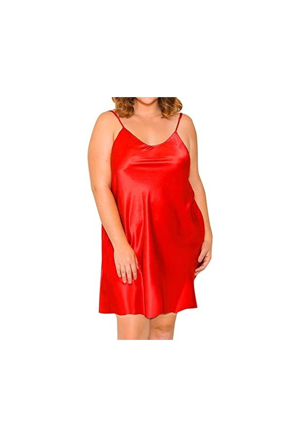Générique Femmes Nighte Dress Plus Taille Lingerie Night Wear Sleepjupe sous-vêtements Bustier Rouge